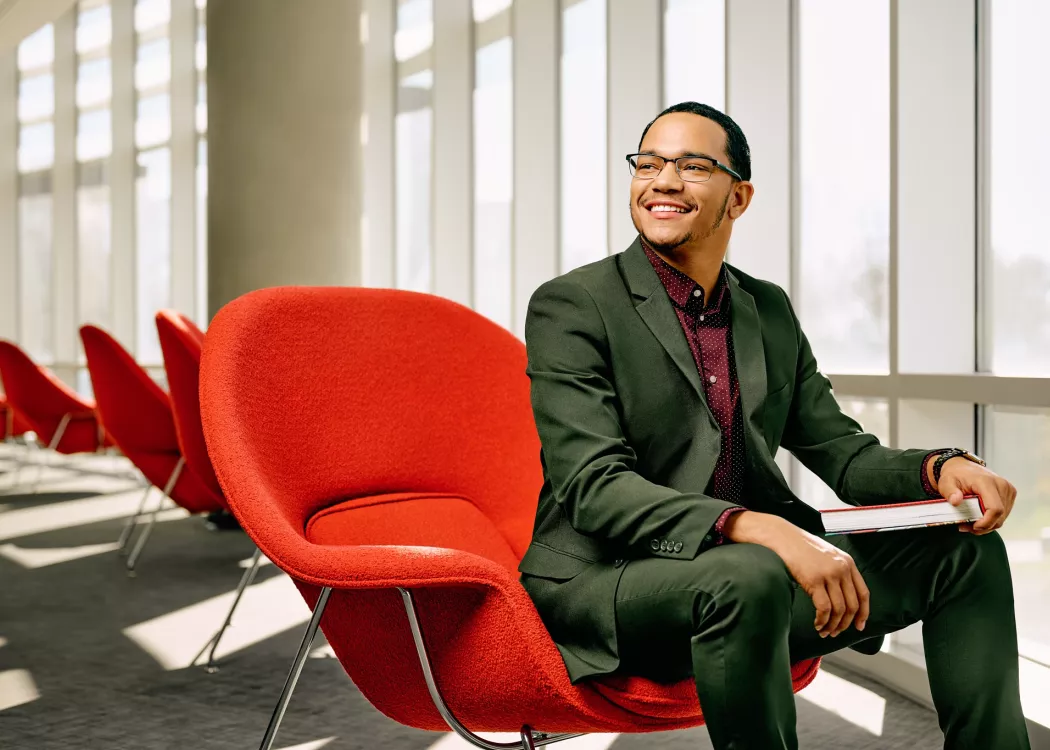 Cameron Galloway, graduate student in the Kent School