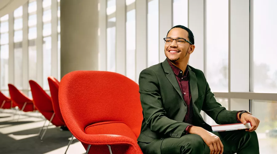 Cameron Galloway, graduate student in the Kent School