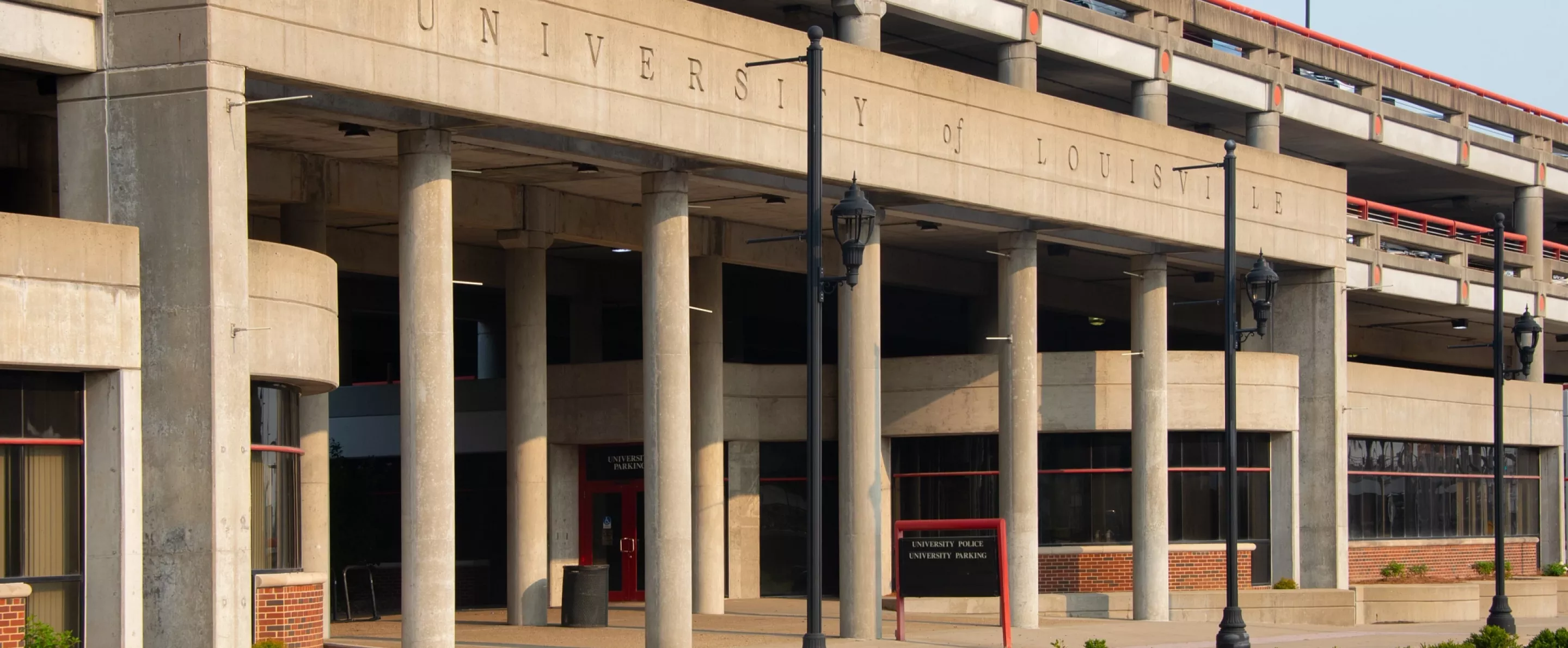 Exterior of the Floyd Street Parking Garage